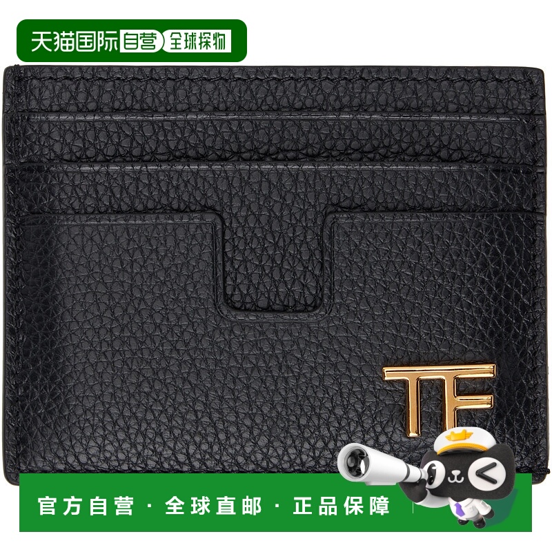 1h可退 香港直邮潮奢 Tom Ford 汤姆 福特 男士 黑色卡包 YT233LC