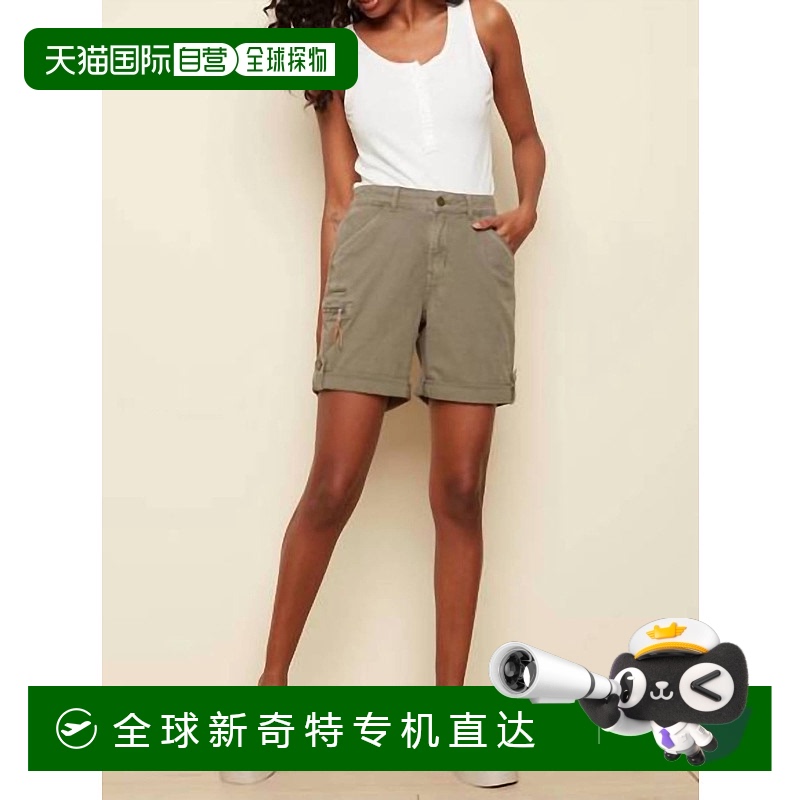 自营charlie bCotton Canvas Cargo Shorts In Celadon - celadon