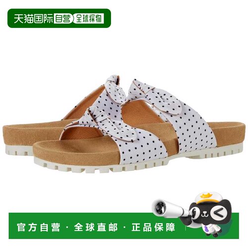 自营Jack Rogers Rose双结舒适白色/格子黑色124211SA10-120女款-