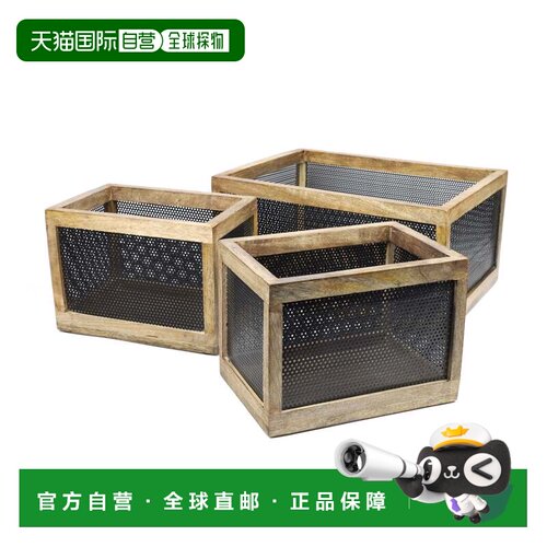 自营happimess Fallon Modern Minimalist Handmade Wooden Metal