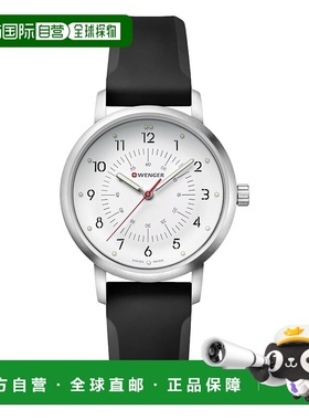 自营 Wenger Swiss Army 男式 01.1621.111 Avenue 白色表盘手表