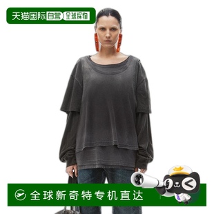 上装 wang 女士 高级感 T恤纯棉高档百搭 美国直邮 alexander