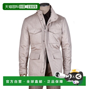 自营 Kired By Kiton Kili羊绒大衣-棕褐色 美国奥莱直发羊毛外套