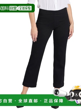 自营NYDJ Bailey Overdye Black Straight Leg Jean - black 美国