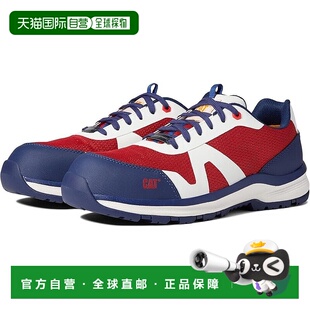 自营 caterpillar卡特彼勒通道男式美国9号红蓝复合安全鞋头工作Z