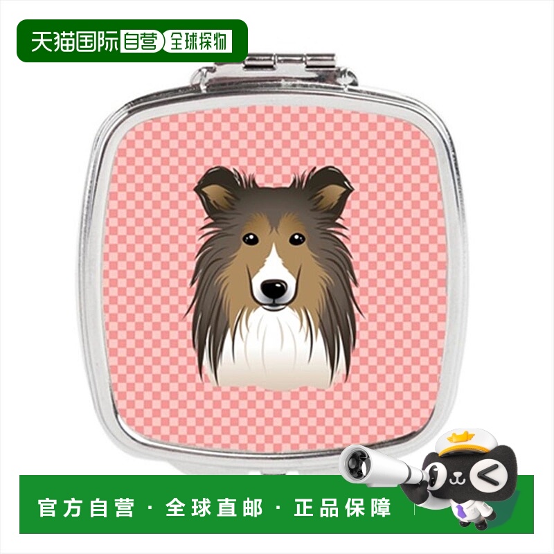 自营 Carolines Treasures BB1242SCM 棋盘格粉色 Sheltie 正品