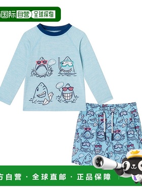 自营 andy & evanAndy&Evan Rashguard&Board短裤套装-黑色 美国