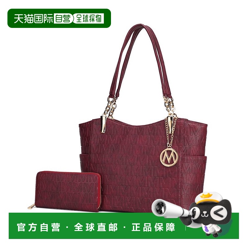 自营 mia k collectionAllison 纯素皮革 2 件式托特包和钱包手提
