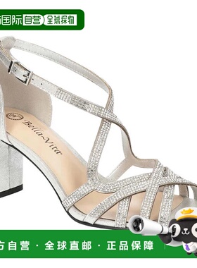 自营Women's Bella Vita Aliette 51-2627 Sandals Silver Rhines