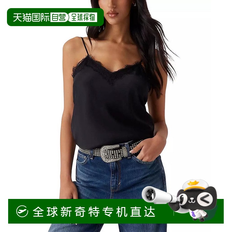 1h可退 【美国直邮】guess 女士 背心吊带蕾丝