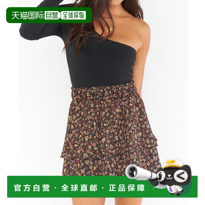 自营 show me your mumuAiden 午夜花卉迷你裙 - midnight flower