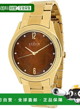 自营Skagen Women's Brown MOP dial Watch - brown mop 美国奥莱