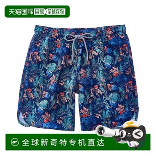 美国奥莱 蓝色 直发 TailorByrd午夜热带游泳短裤 自营