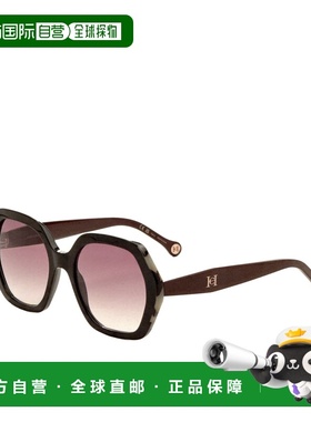 自营Carolina Herrera Women's 55 mm Black Sunglasses - black