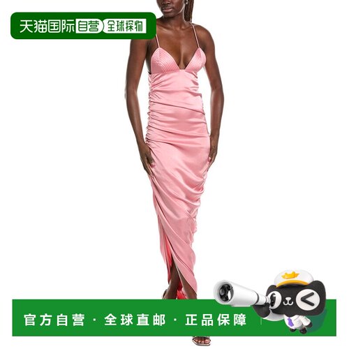 自营Paris Georgia Fred Maxi连衣裙-粉红色 美国奥莱直发长裙