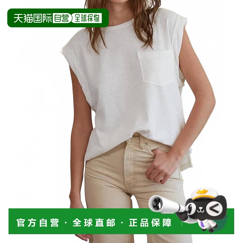 自营by togetherRedo Knit Tee In Off White - off white 美国奥