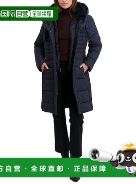 自营Tahari Casey Puffer Jacket - blue 美国奥莱直发