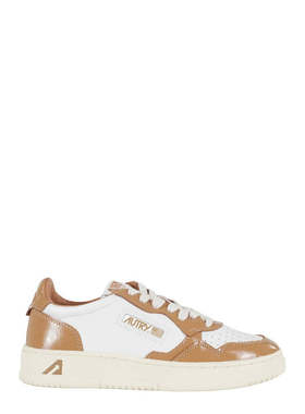 自营autryWhite/Caramel Medalist Low Women Sneakers - white