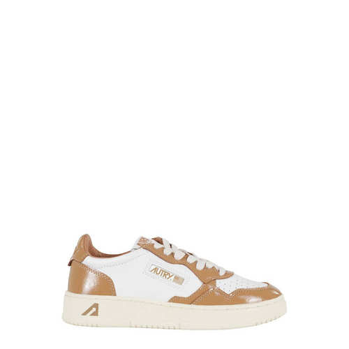 自营autryWhite/Caramel Medalist Low Women Sneakers - white