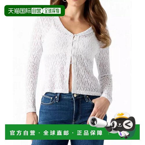 【美国直邮】guess 女士 毛衣长袖开衫针织衫