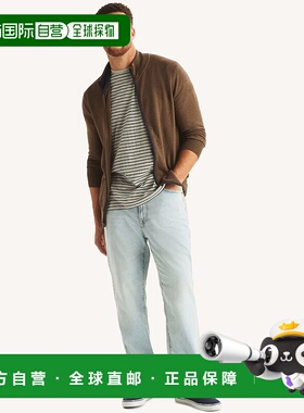 自营Nautica Mens Big & Tall Performance Mock-Neck Full-Zip S