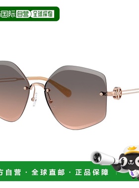 自营Tory Burch TY 6111 3358G9 58mm女士不规则太阳镜-浅玫瑰金
