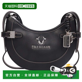 自营True Religion Blake Smooth PU Belted Hobo Bag – Women’