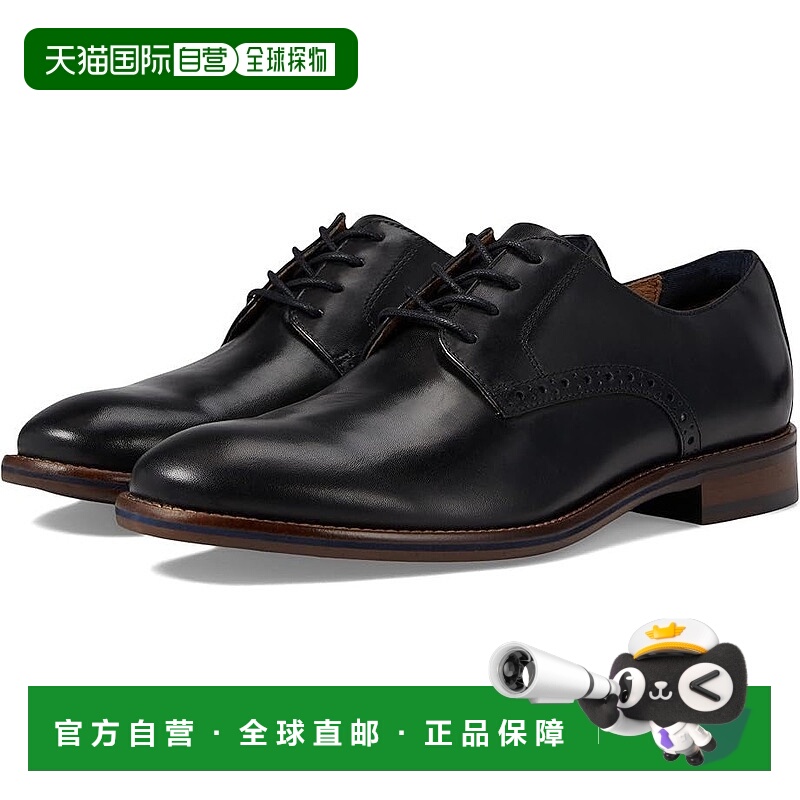 自营Johnston & Murphy Conard 2.0 Oxford Black Plain Toe Dres