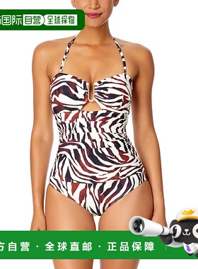 自营 Anne Cole戒指正面Bandeau单件-多件 美国奥莱直发泳衣