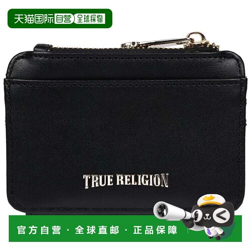 自营True Religion Tab Bifold Wallet - black 美国奥莱直发卡包