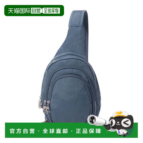 自营baggallini女式Securtex防盗多拉链吊带-雾 美国奥莱直发