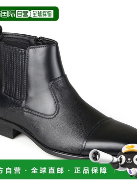 自营 Vance Co. 男士宽幅 Alex 切尔西靴 - 黑色 美国奥莱直发