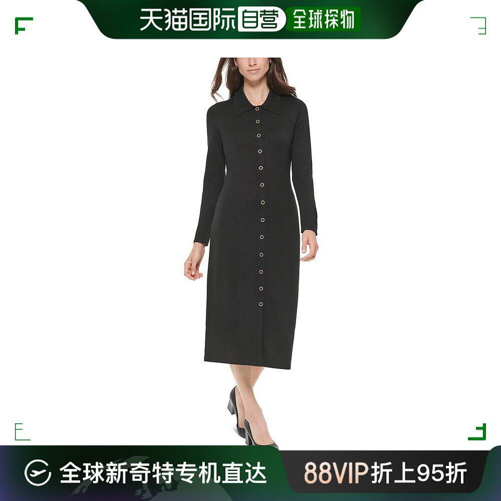 【美国直邮】calvin klein 女士 连衣裙服装长袖