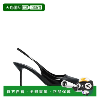 自营paris texasPointed-Toe Slingback Pumps - black 美国奥莱