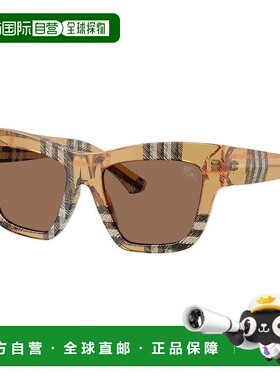 自营burberryBE4449 4146/73 Check Sand/Dark Grey - check sand