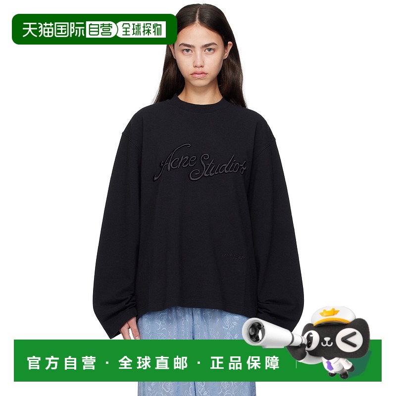 1h可退 香港直邮潮奢 Acne Studios 艾克妮 女士 黑色 Long Sleev
