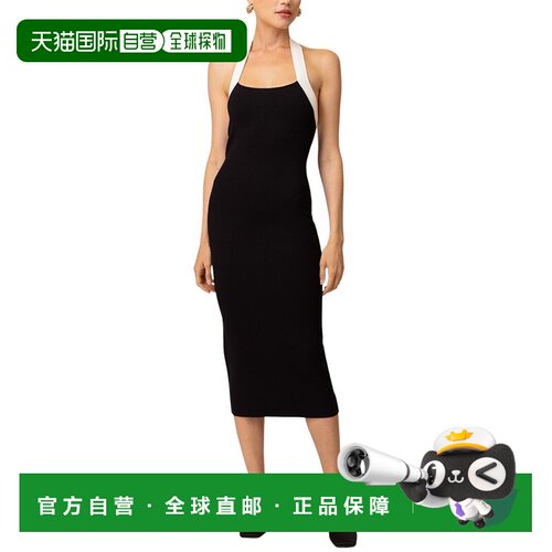 自营Line & Dot Kohl Midi Dress - black 美国奥莱直发连衣裙