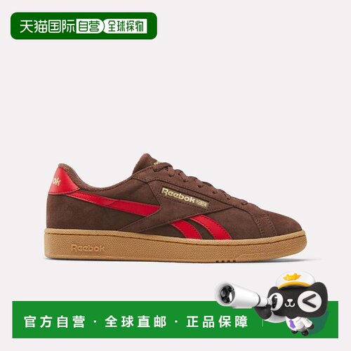 自营Reebok Club C Grounds UK鞋-校园棕色/矢量红色/口香糖 美国