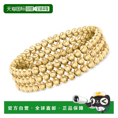 自营Ross-Simons Italian 5mm 18kt Gold Over Sterling Jewelry