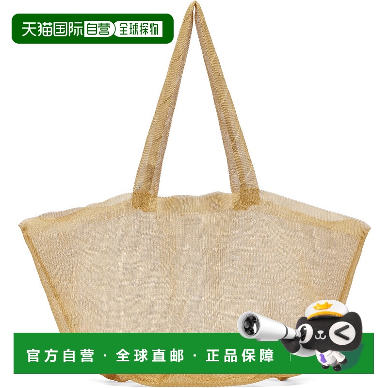 1h可退 香港直邮潮奢 The Row 女士 金色迷你 Imogen 托特包 W184