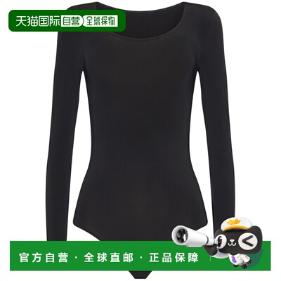 自营wolford黑色布宜诺斯艾利斯字符串聚酰胺紧身衣-中性 美国奥