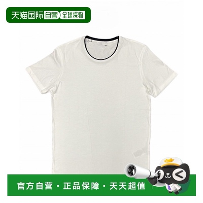 自营selected男士短袖 O 领 T 恤（亮白色） - 亮白色 【美国奥莱