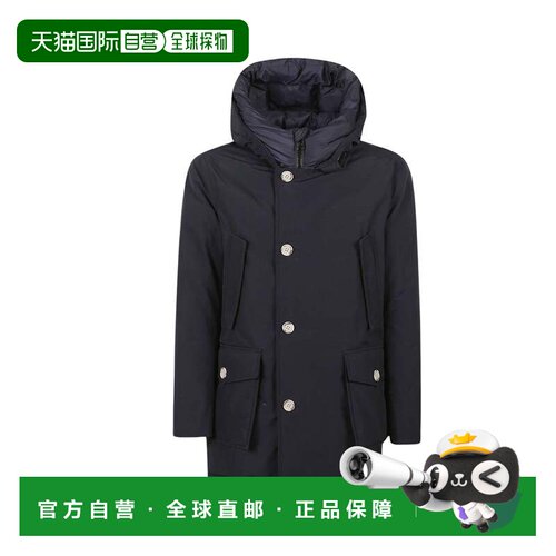 美国直邮自营woolrichDark Navy Arctic Longline Down Parka-黑