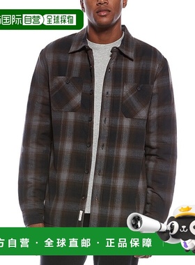 自营WEATHERPROOF VINTAGE Sherpa Lined Shirt Jacket - brown