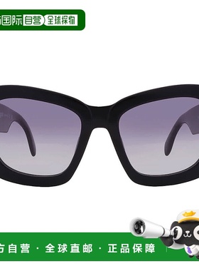 自营Palm Angels MOON Grey Gradient Butterfly Ladies Sunglass