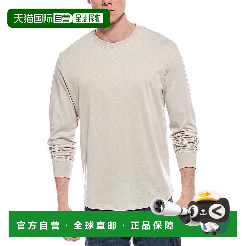 自营weatherproof vintage防风复古拉丝针织圆领衬衫-棕褐色 美国