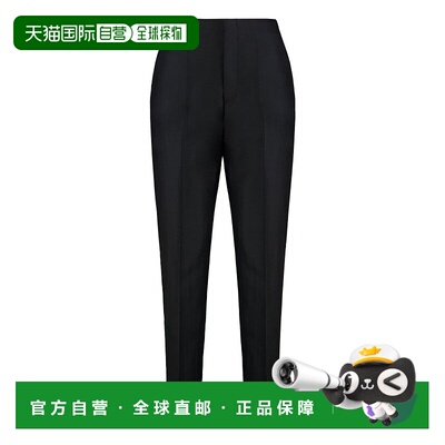 自营alberta ferrettiStraight-Leg Trousers In Smooth Wool-Sil