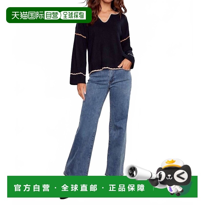 自营charlie bEmbroidered Ribbed Sweater In Navy - navy 美国