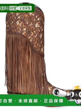 1h可退 【美国直邮】Corral Caracas流苏装饰与镶嵌尖头女靴 蜂蜜