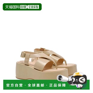 自营Women's Free People Holt Sandals Beige Adjustable Strap